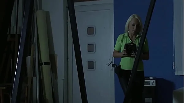 Detective Sandy is in trouble. Part 1. She gets caught, while she spied, now she pays for it.