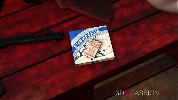 World War II. Young blonde police officer in restraints gets fucked hard by russian soldiers