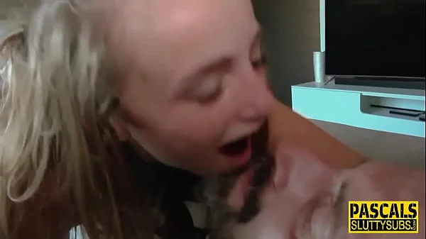 Bdsm hottie gets throat fucked