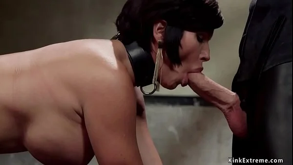 Huge tits MILF slave gangbanged